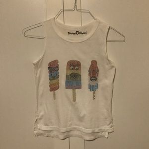 Vintage Brand popsicle rhinestone Tank, Girls XL